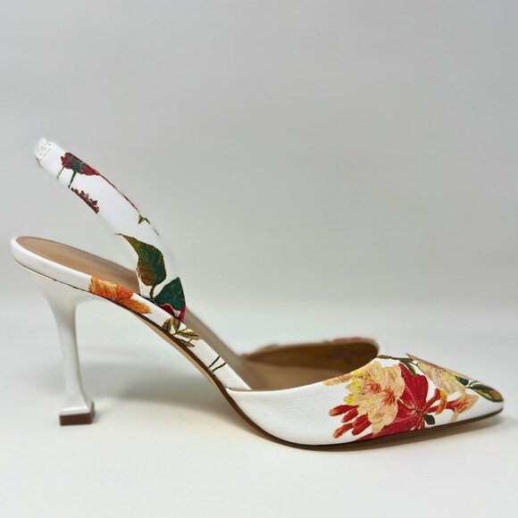 Marc Fisher Floral Print Hadya Slingback Pump Size 7 - Picture 8 of 16